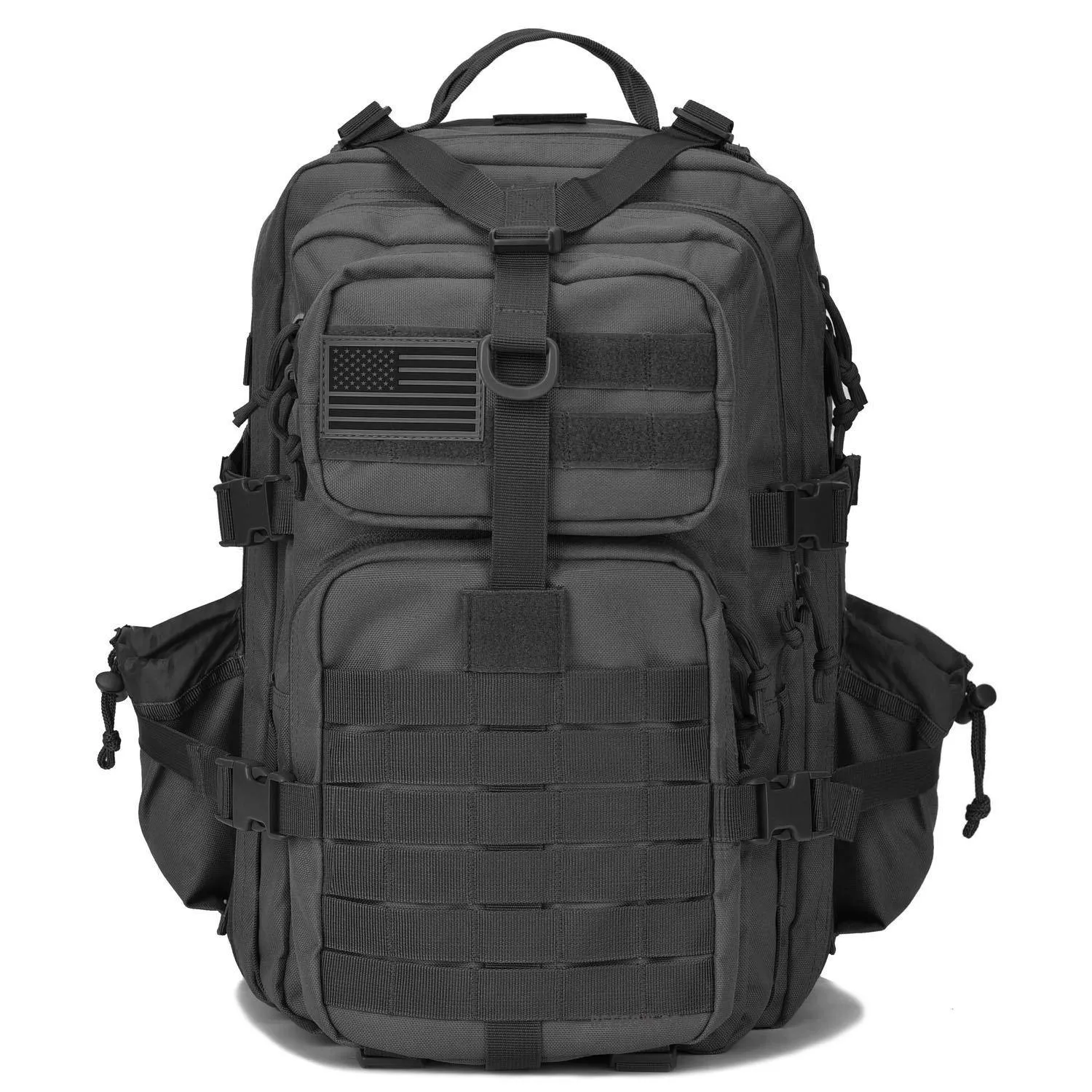Military Tactical Backpack w/Bottle Holder, Small 3 Day Assault Pack Army Molle Bug Bag Rucksack