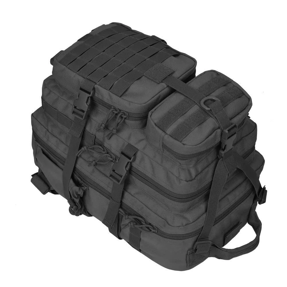 Military Tactical Backpack w/Bottle Holder, Small 3 Day Assault Pack Army Molle Bug Bag Rucksack