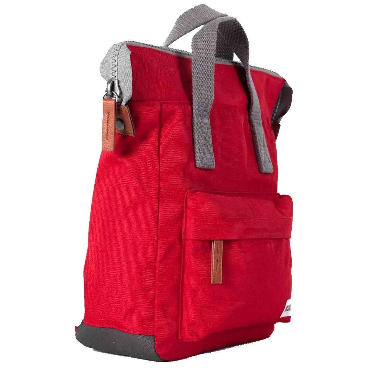 Roka Bantry B Small Sustainable Canvas Backpack - Mars Red