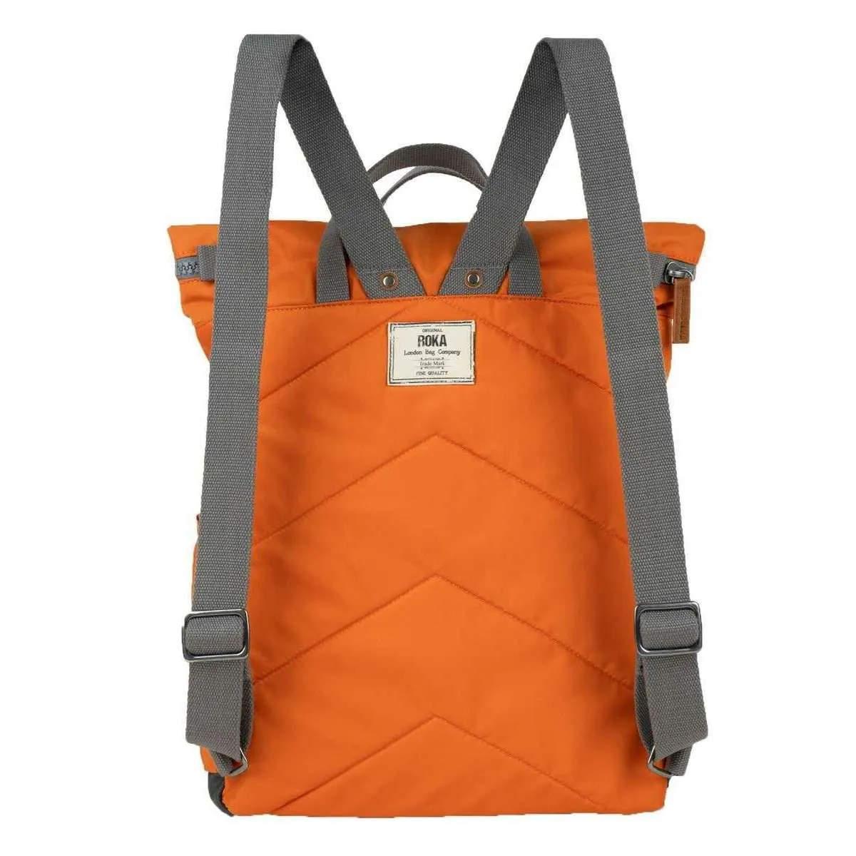 Roka Canfield B Large Sustainable Nylon Backpack - Burnt Orange