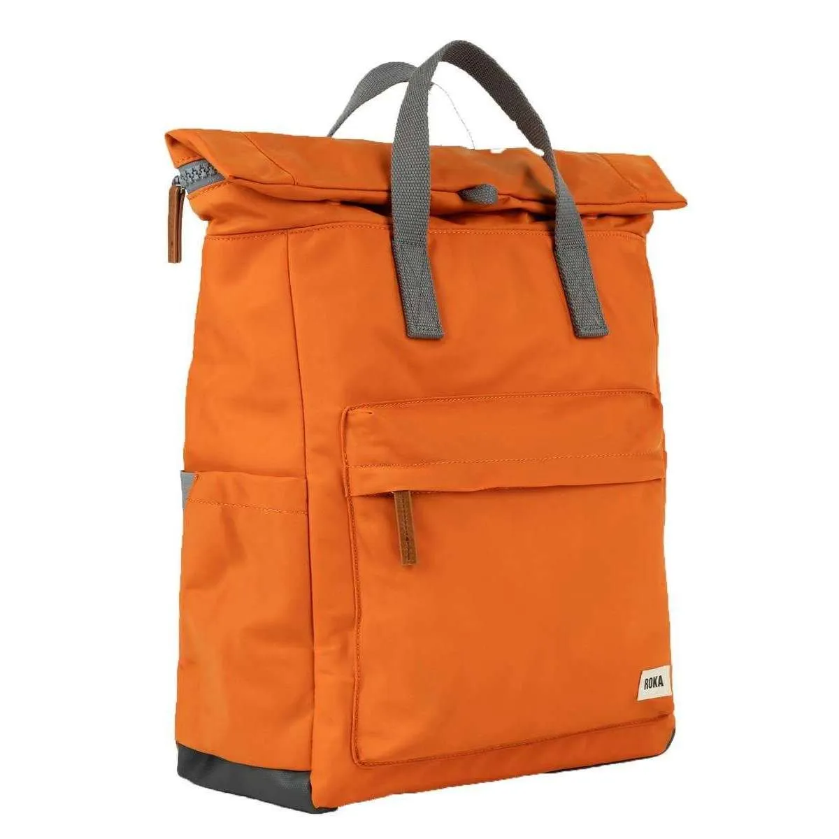 Roka Canfield B Large Sustainable Nylon Backpack - Burnt Orange