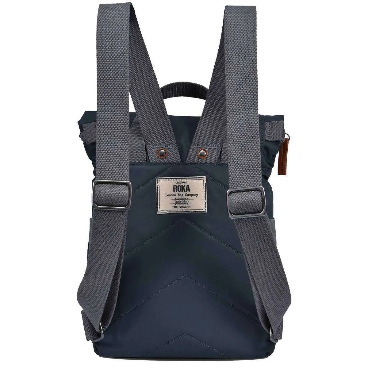 Roka Canfield B Small Sustainable Nylon Backpack - Smoke Grey