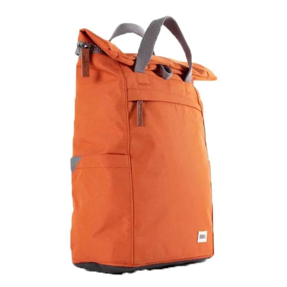 Roka Finchley A Medium Sustainable Canvas Backpack - Atomic Orange