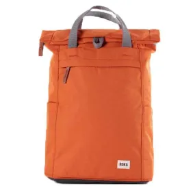 Roka Finchley A Medium Sustainable Canvas Backpack - Atomic Orange