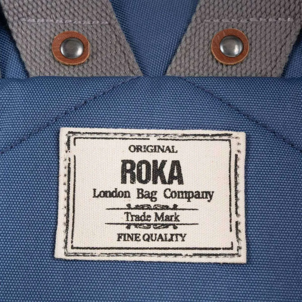 Roka Finchley A Medium Sustainable Canvas Backpack - Burnt Blue