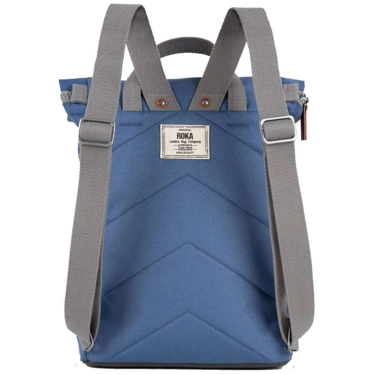 Roka Finchley A Medium Sustainable Canvas Backpack - Burnt Blue