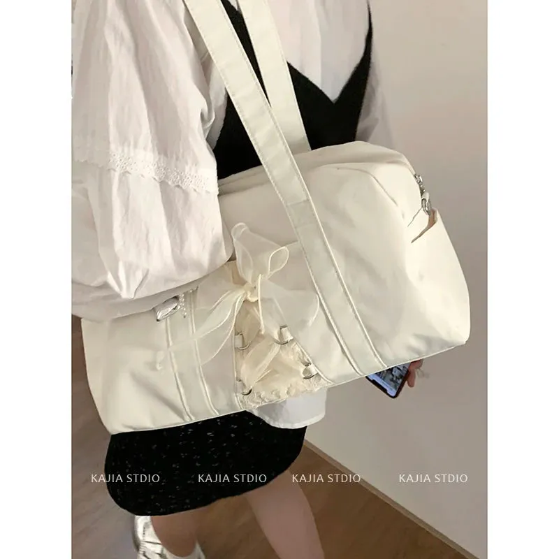 TAVIMART  -   Large Capacity Underarm Bag for Women 2024 New Fashion Handbag Nylon Commuter Tote Bags