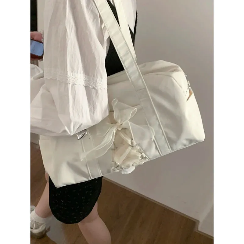TAVIMART  -   Large Capacity Underarm Bag for Women 2024 New Fashion Handbag Nylon Commuter Tote Bags