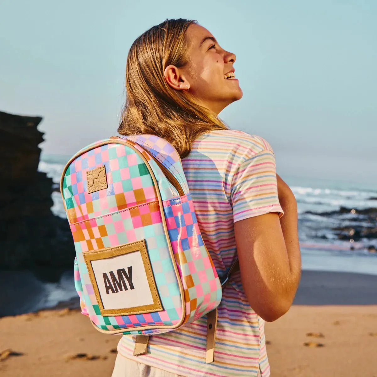 Thandana Laminated Fabric Kids Backpack