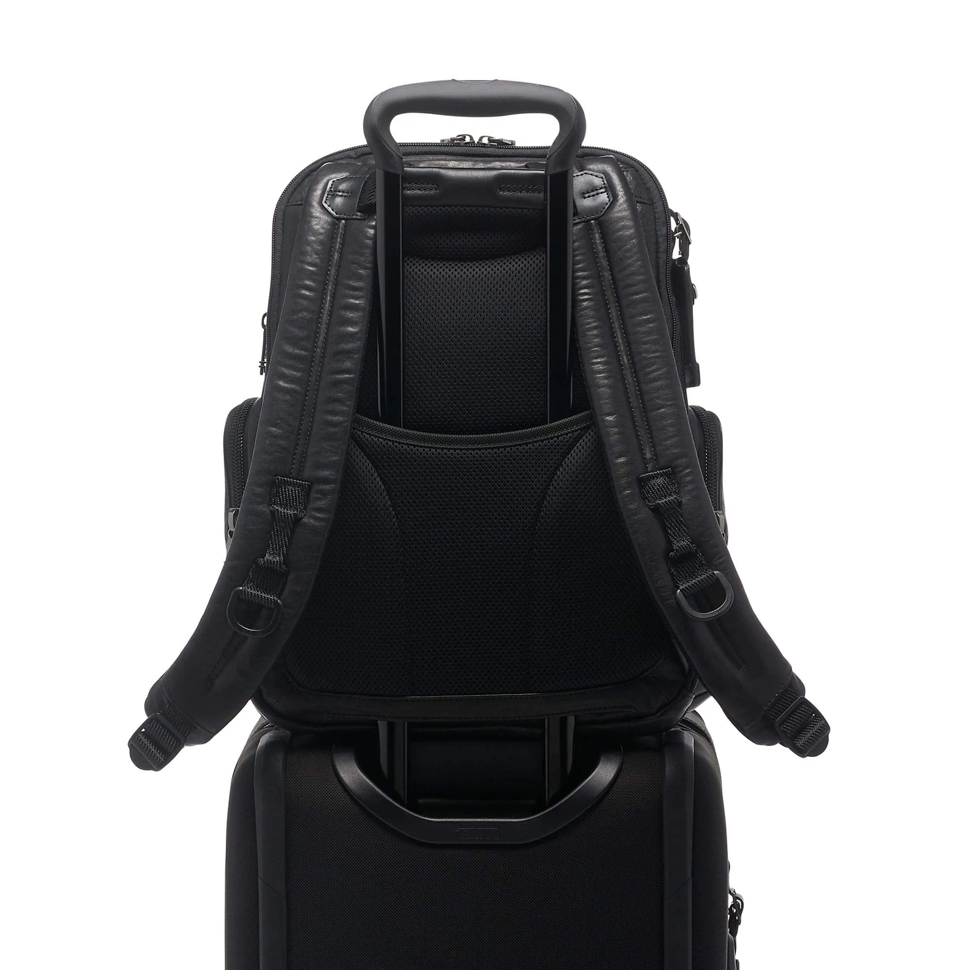 TUMI - Alpha Bravo Nathan Leather Laptop Backpack - 15 Inch Computer Bag for Men and Women - Black