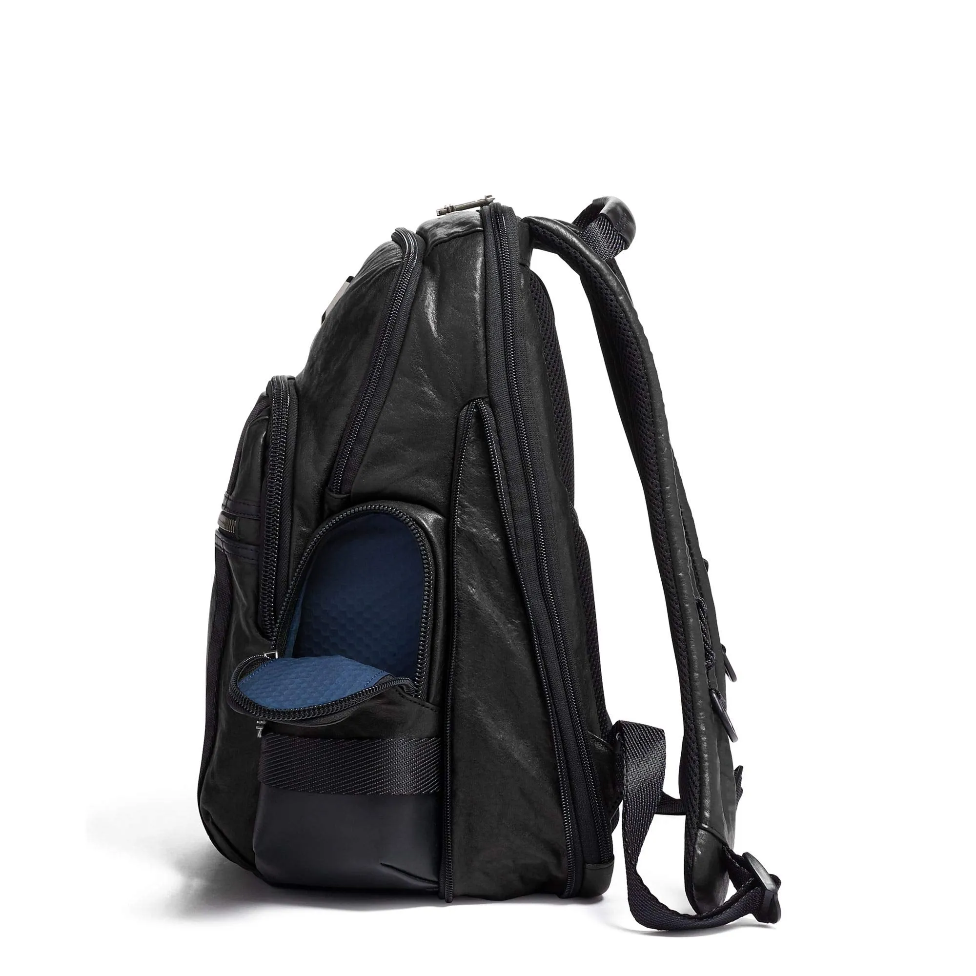 TUMI - Alpha Bravo Nathan Leather Laptop Backpack - 15 Inch Computer Bag for Men and Women - Black