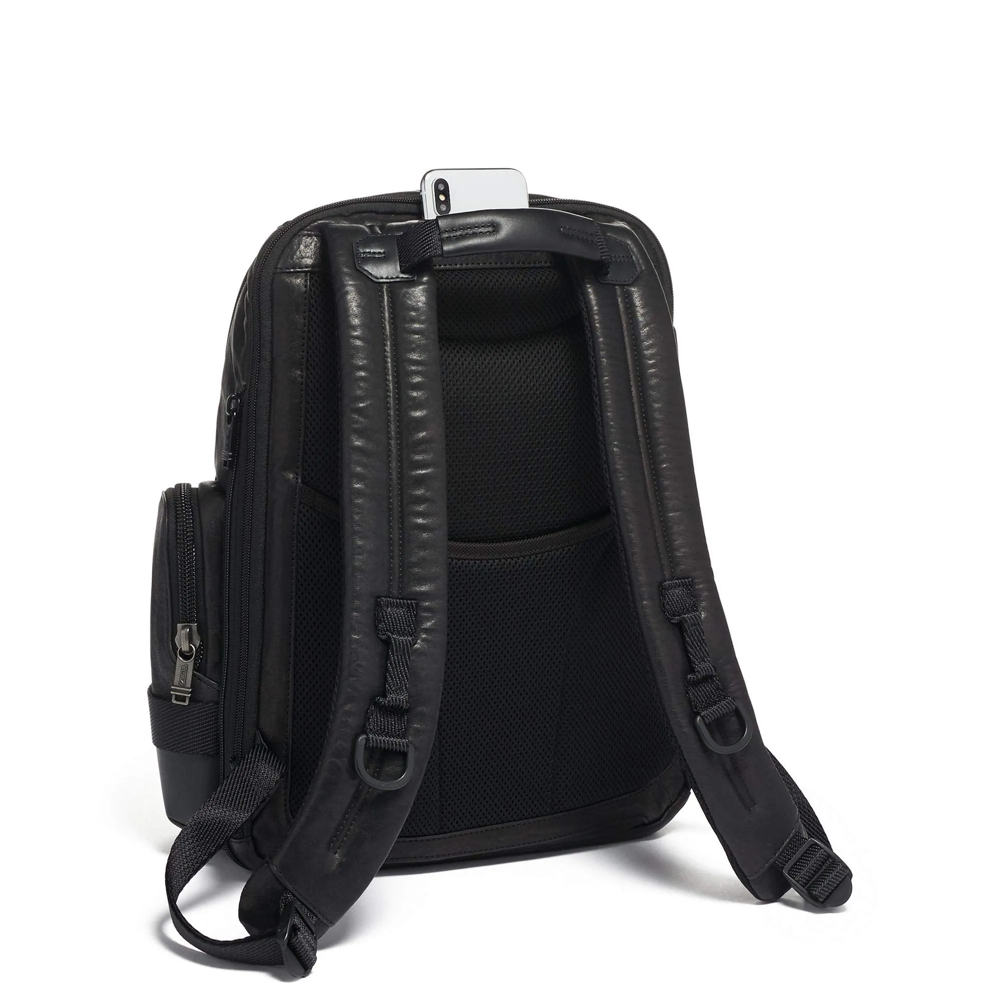 TUMI - Alpha Bravo Nathan Leather Laptop Backpack - 15 Inch Computer Bag for Men and Women - Black